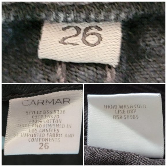 Carmar Titania High Rise Black Denim Jean Chain Shorts - Picture 15 of 16